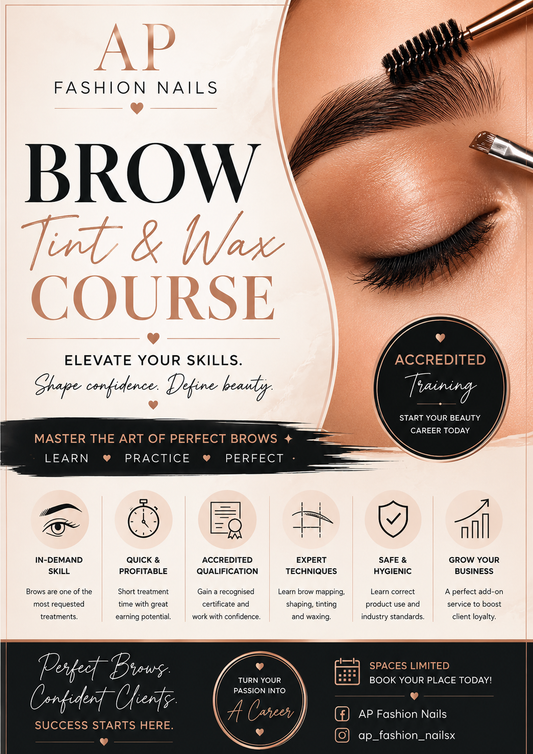 Lash & brow tint & wax course
