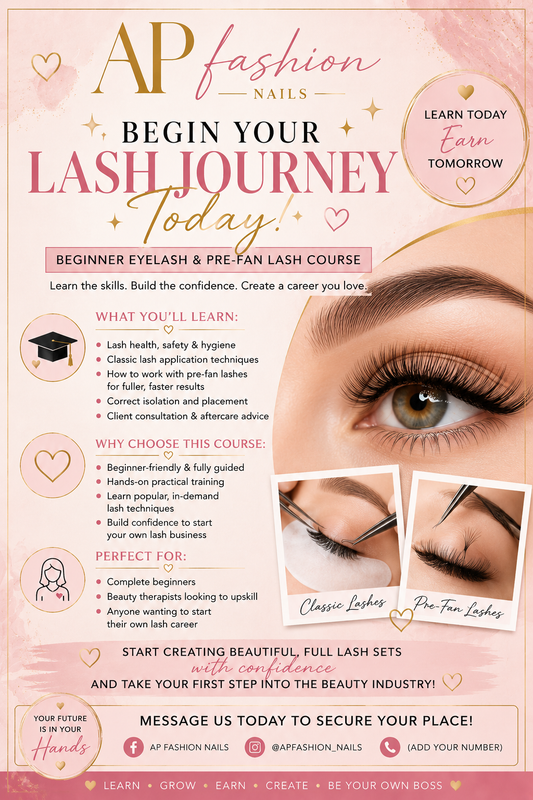 Classic lash & pre fan Training Course